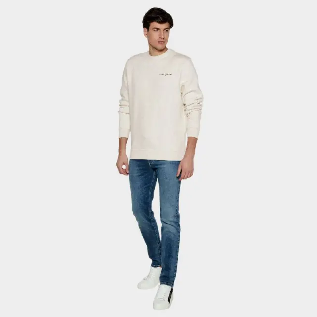 Tommy Hilfiger - Ανδρικό Φούτερ Tjm Linear DM0DM20249-AE3 Μπεζ - 2XL 2