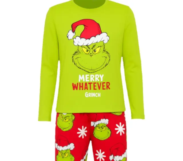 Πιτζάμα Grinch Velour Lime Red 8020410 - 14-16Y (158/164cm) 3