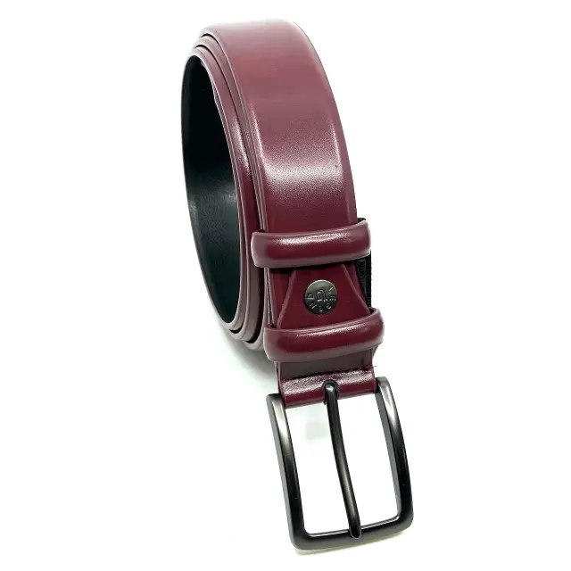 Μπορντό Ζώνη P.U. Leather 3,5 cm 2