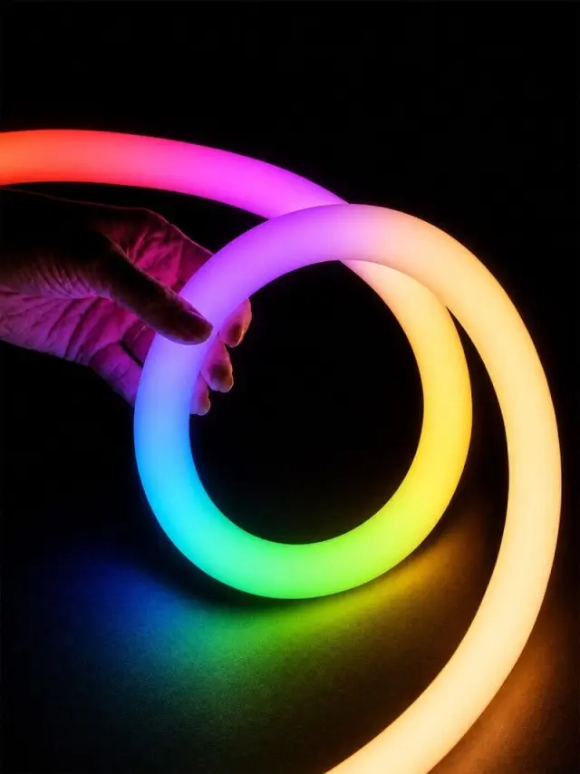 Neon Flex LED RGBWW 10m 360° 24V IP65 14W/m kelvo AURAFLEX Άσπρο
