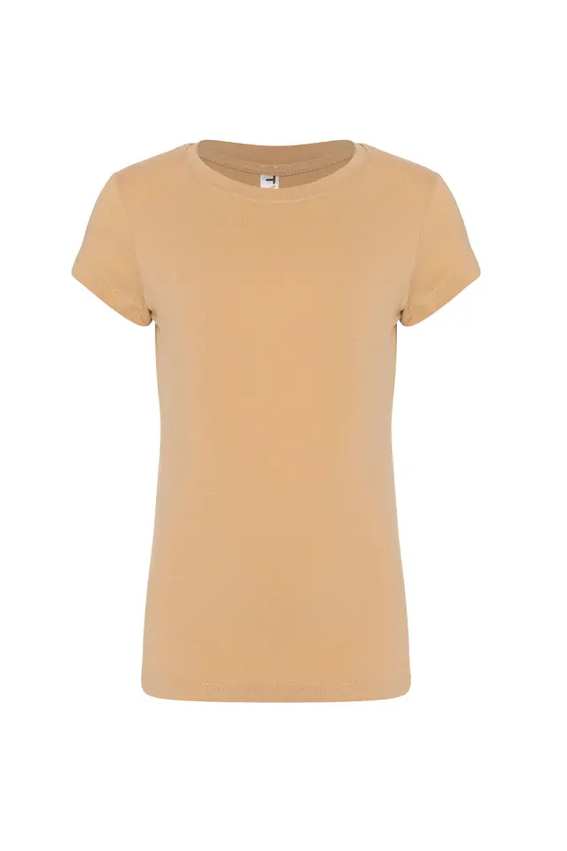 T-Shirt Kid Μονόχρωμο Μπεζ