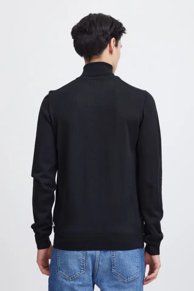 Casual Friday Ανδρικό KONRAD 501483 Πλεκτό Ζιβάγκο Slim-Fit Μάλλινο – Black - XXL 3