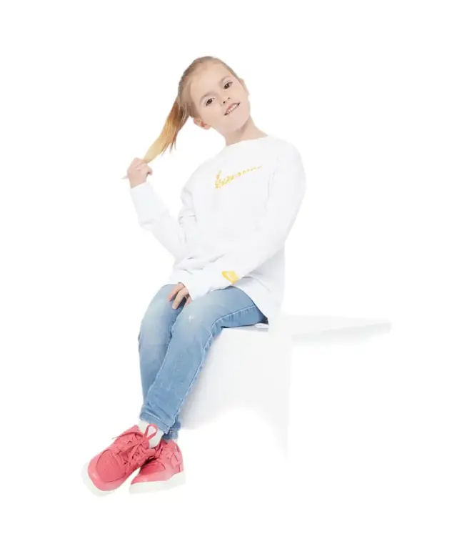 Nike - Παιδική Μπλούζα Daisy Crew 36J045-100 Λευκό - 4 ετών 3