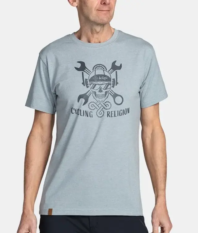 Κοντομάνικη Μπλούζα Kilpi Ανδρική Skully-M Light Grey - TM0377KI-LGY - S 3