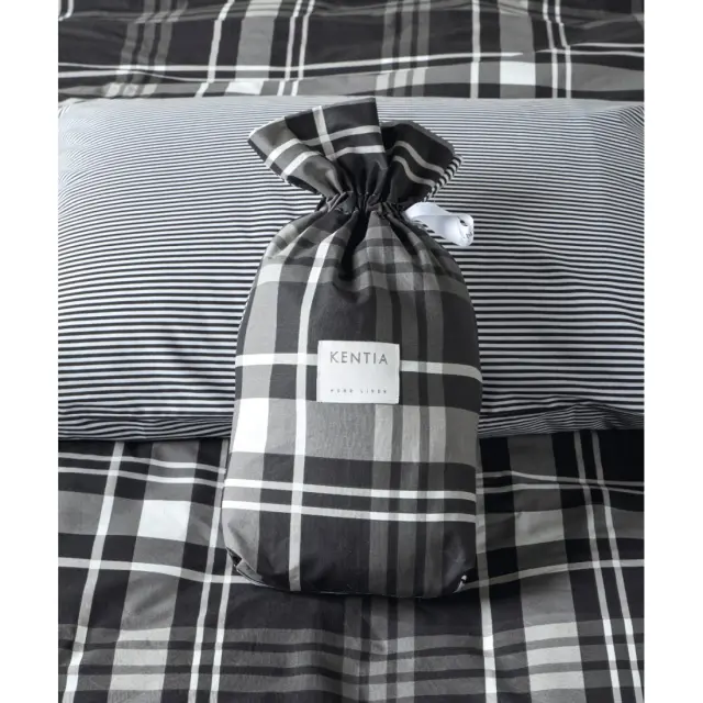 Σετ Σεντόνια Υπέρδιπλα 4 Τεμαχίων Kentia Festival 30 Black-Grey-White 240x270 3