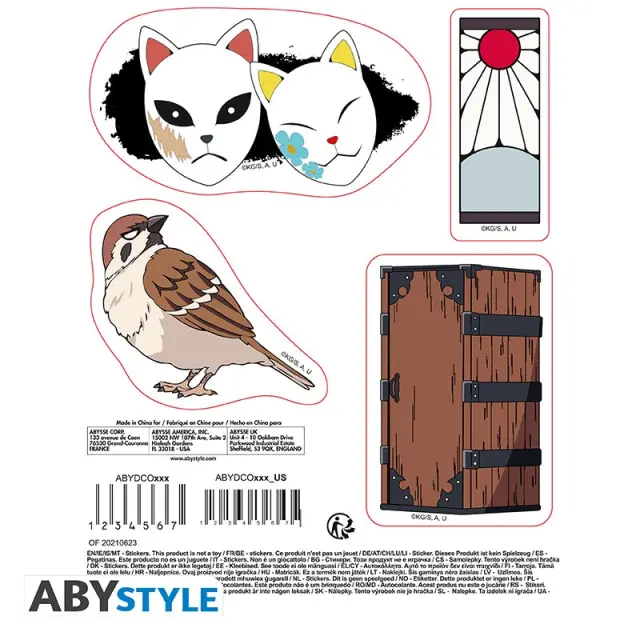 Αυτοκόλλητα DEMON SLAYER - Stickers - 16x11cm/ 2 sheets - Slayers- ABYDCO868 2