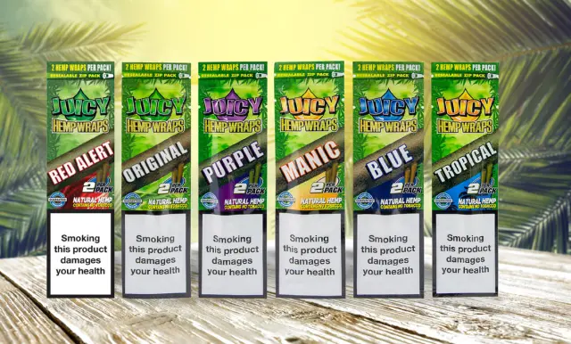 Juicy Hemp Blunt Wraps BLUE Πουρόφυλλα - Βατόμουρο 2
