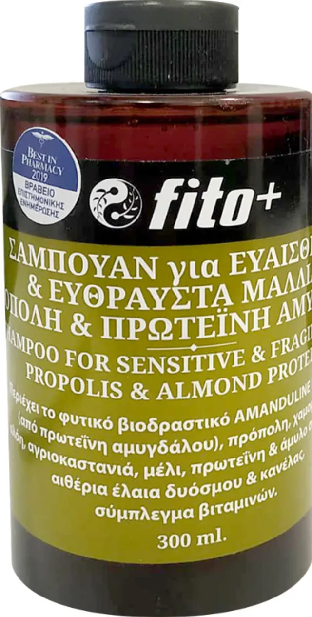 Fito+ Σαμπουάν Για Ευαίσθητα Και Εύθραυστα Μαλλιά Με Πρόπολη Και Πρωτεΐνη Αμυγδάλου 300ml