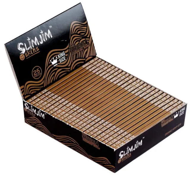 Slim Jim Χαρτάκια King Size Slim Natural Unbleached 32φ. 2