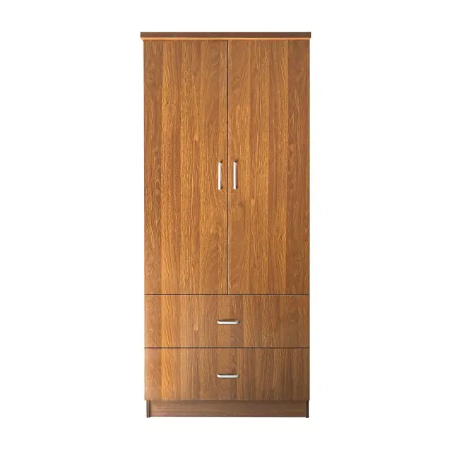 Ντουλάπα Δίφυλλη CLOSET Καρυδί MDF 80x50x180cm