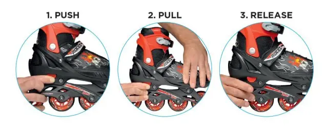 Roces Jokey 3.0 Black/Lime - Ρυθμιζόμενου μεγέθους rollers για παιδιά - 26-29 2