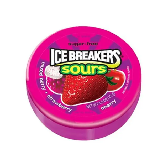 Ice Breakers Sours Mixed berry, Strawberry, Cherry 42gr