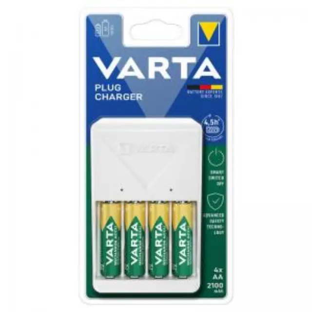 Φορτιστής Μπαταριών Varta έως 4 Μπαταρίες AA + 4 Μπαταρίες AA 2100 mAh N65166 3