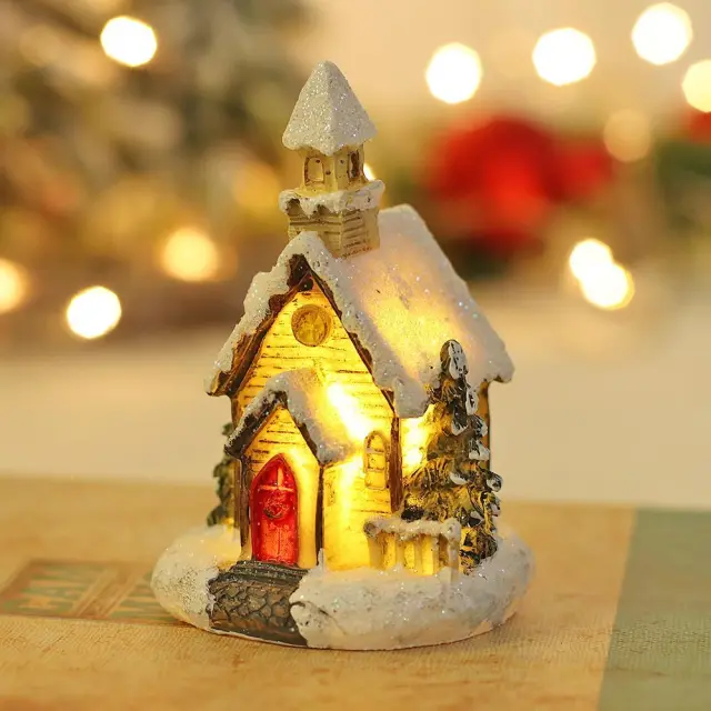 Artezan Christmas LED Table Top Church Decoration 9.5*5.5*6cm 15.004.0232 2