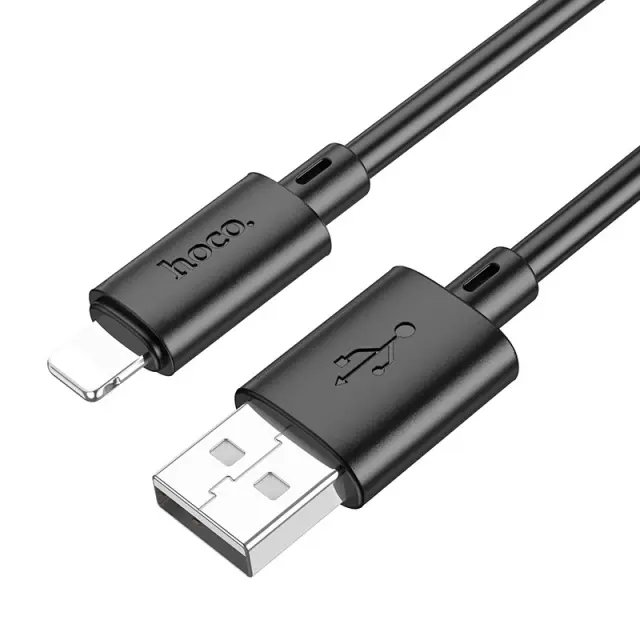 Καλώδιο Hoco X88 USB σε Lightning 2.4A Fast Charging Μαύρο 1m