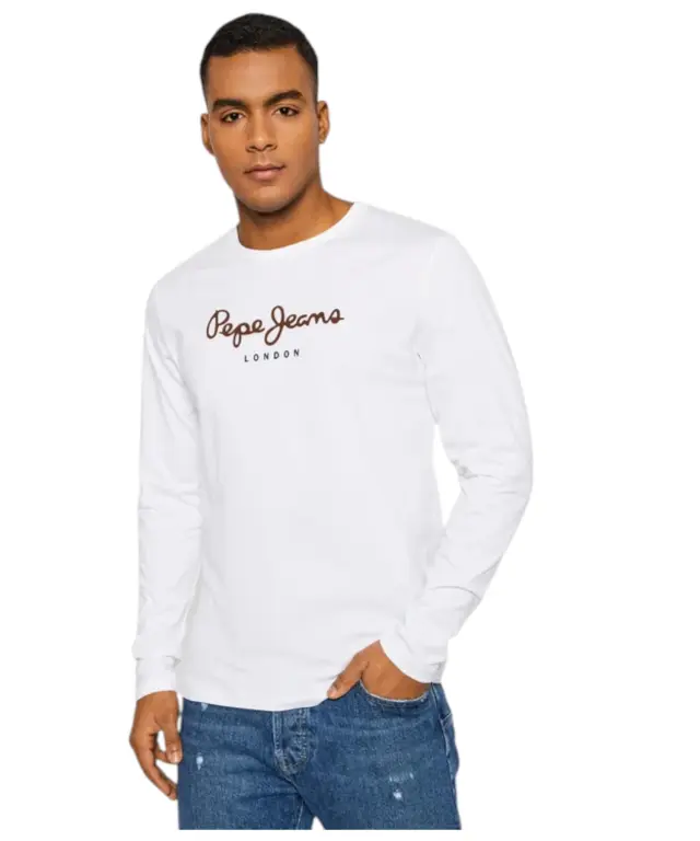 Pepe Jeans - Ανδρική Μπλούζα Μακρυμάνικη Eggo PM508209-800 Λευκό 2