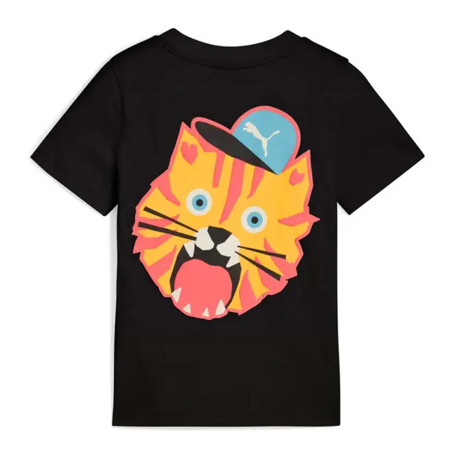 Puma Boy's Moody Cat Graphic Tee Μαύρο 632205-01 (Puma) 2