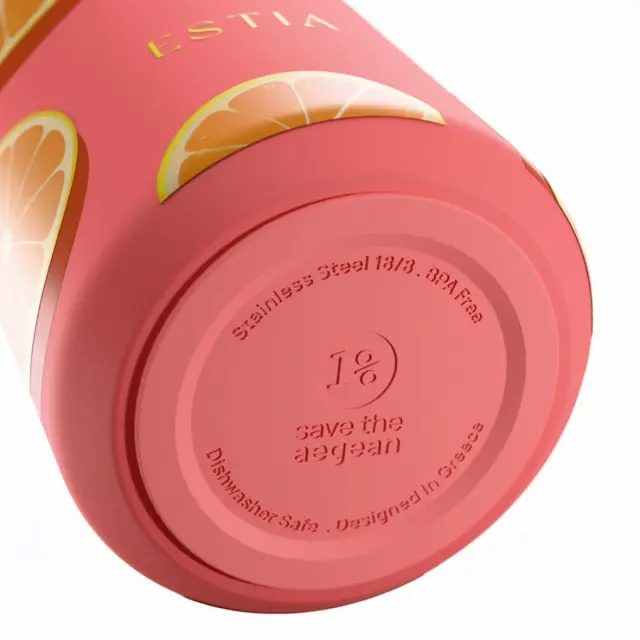 ESTIA ΘΕΡΜΟΣ FLOW SAVE THE AEGEAN 500ml ORANGE POP 3