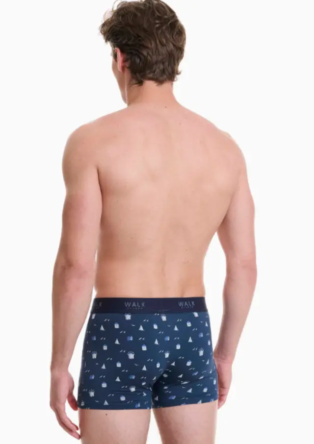 Walk ανδρικό boxer με σχέδιο Santorini W1770-77-1 - S