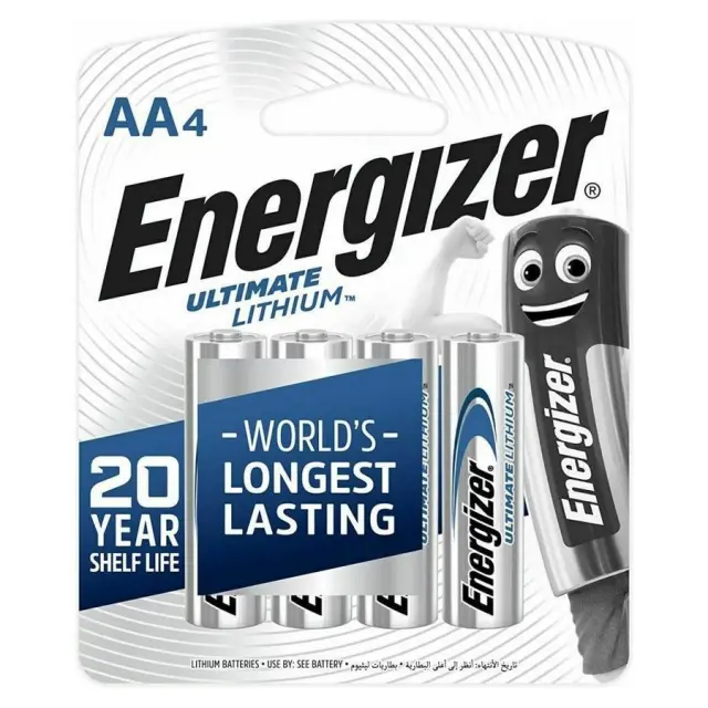 Energizer L91 Ultimate Lithium R6 AA photo Lithium battery (ENE3539) ENEGIZER