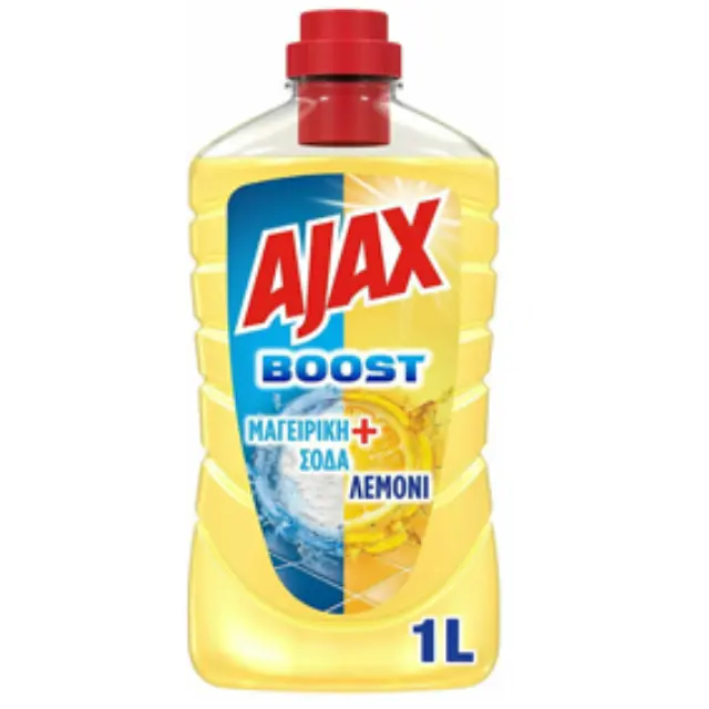 AJAX Υγρό Πατώματος Boost Σόδα + Λεμόνι 1L