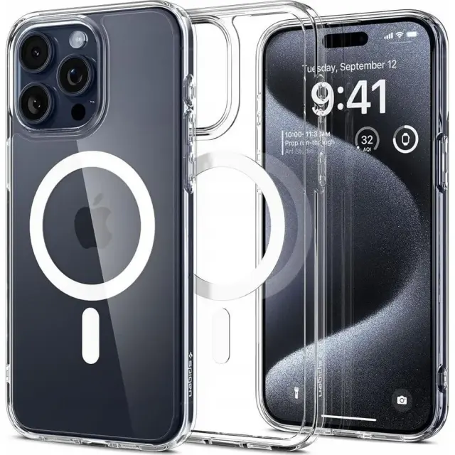 Spigen® Ultra Hybrid™ (MagFit) ACS07998 iPhone 16 Pro Max Case – White