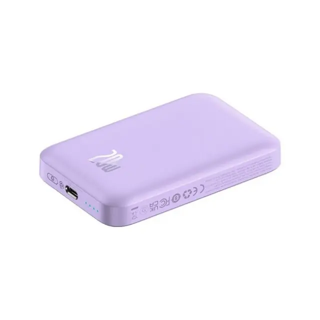 Baseus PowerBank Magnetic Mini MagSafe Wireless 6000mAh 20W Purple (P10059002513-00) 2