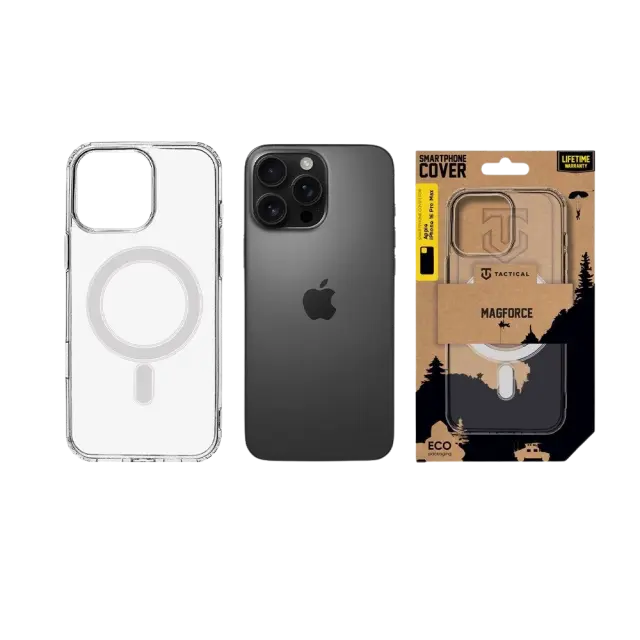 Tactical MagForce Cover for Apple iPhone 16 Pro Max Transparent 3