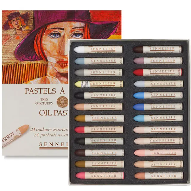 Sennelier Λαδοπαστέλ Σετ 24τεμ Portrait Colours