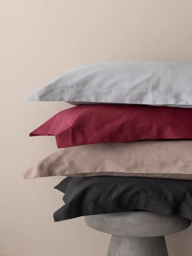 Ζεύγος Μαξιλαροθήκες 52Χ75+5 Oxford Palamaiki Posh Sateen 100% Βαμβακοσατέν- Black