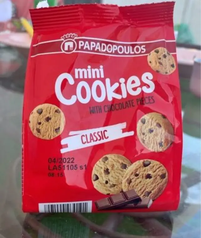 Παπαδοπούλου Mini Cookies με Κομμάτια Σοκολάτας