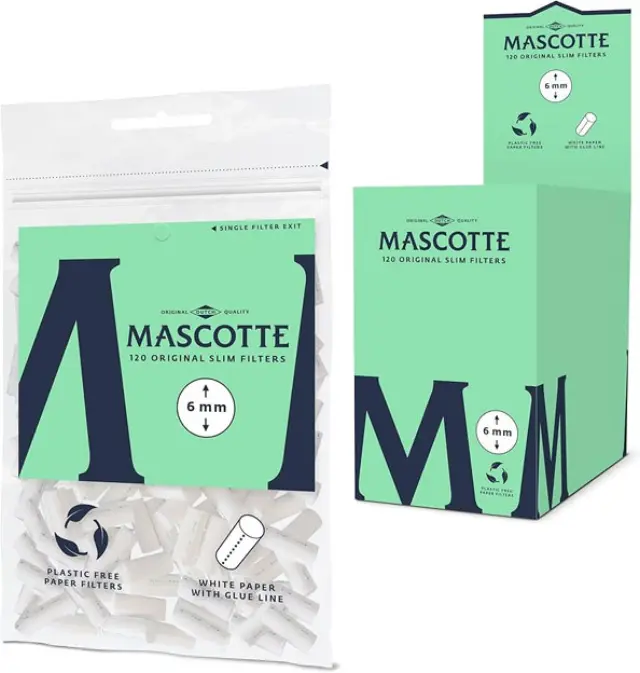 Mascotte Φιλτράκια Slim 6mm 120φ. - 20τεμ.