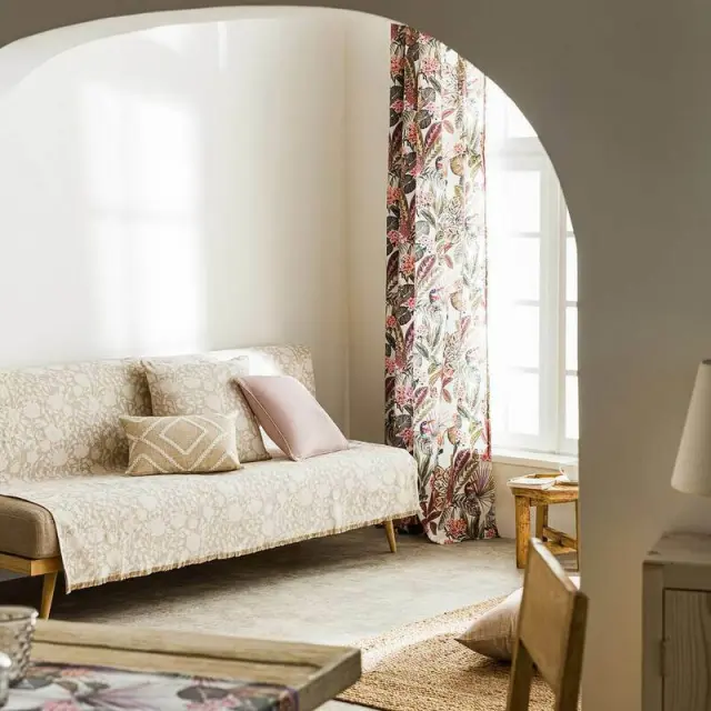 Ριχτάρι Πολυθρόνας 180X180 GOFIS HOME ROSEFIELD Μπεζ 201/06