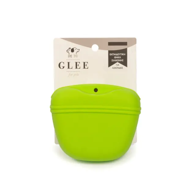 Glee Εκπαιδευτική Θήκη Σιλικόνης Για Λιχουδιές (12.8x10.7x4.9cm) Πράσινο