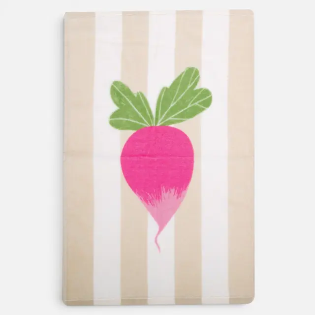 Ποτηρόπανο Βελουτέ Radish 40x60 Nef Nef Homeware, 100% BAMBAKI - ECRU (040987)