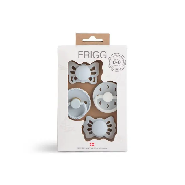 Σετ 4 Πιπίλες FRIGG - Moonlight Sailing Powder Blue 0-6 Μηνών