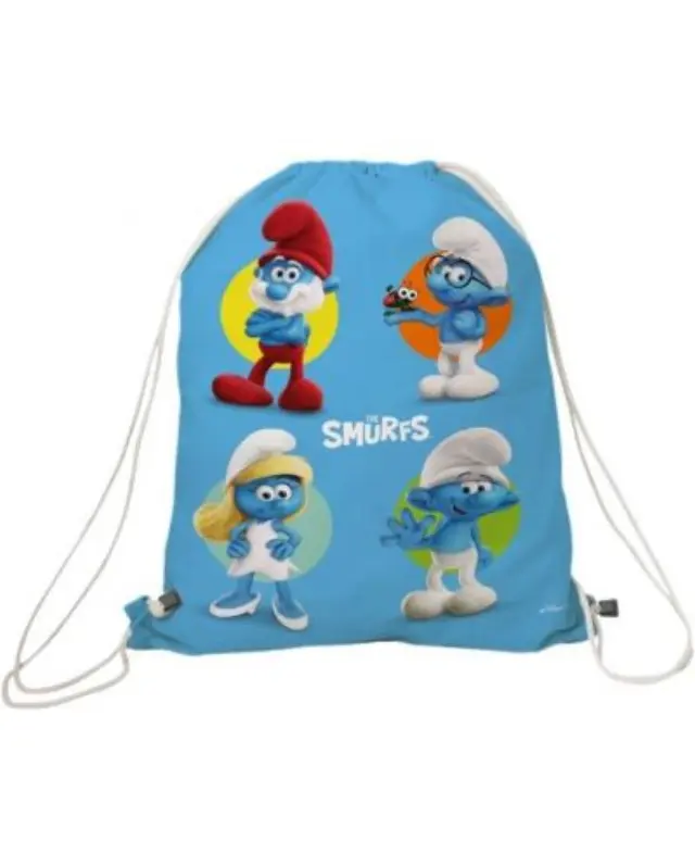Nerthus Backpack / Παιδική Τσάντα με Κορδόνια: Smurfs! 2