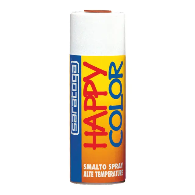 SARATOGA HAPPY COLOR ΣΠΡΕΙ ΥΨΗΛΗΣ ΘΕΡΜΟΚΡΑΣΙΑΣ 400ML - ΜΑΥΡΟ