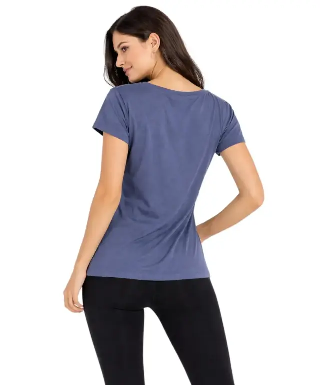 Freddy - Γυναικεία Μπλούζα T-shirt with rhinestones F25WCRT1-B109 Μπλε - S 2