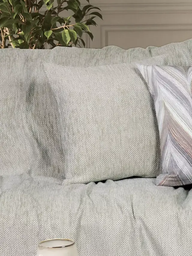 Διακοσμητική Μαξιλαροθήκη 45Χ45 Nima Abrigo Mint 55% Chenille-25% Cotton-20% Polyester