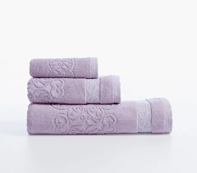 Πετσέτα Χεριών 30x50 Nef-Nef Homeware Premium Zaphira Mauve 2