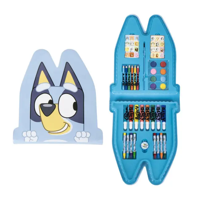 Bluey Smile Σετ Σχολικών Ειδών 24×28 εκ. Μπλε