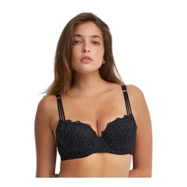 Luna Γυναικείο Σουτιέν Molded Balconette Lilium, Χρώμα Μαύρο