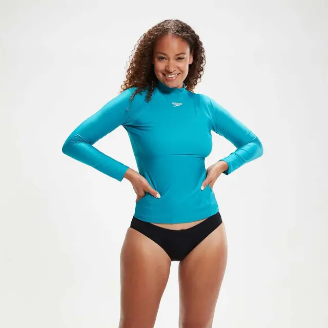 Speedo Women's Long Sleeve Rash UV Protection Top Γαλάζιο 81319015422 (Speedo)