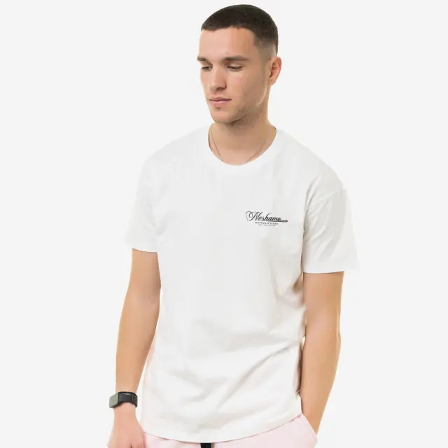 T-shirt Noshame® Λευκό με τύπωμα - 132585 - XXL