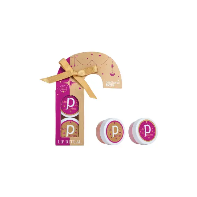 Panthenol Extra Limited Edition Lip Ritual Balm Ενυδατικό Χειλιών, 10g & Lip Scrub Απολεπιστικό Χειλιών, 10g, 1σετ