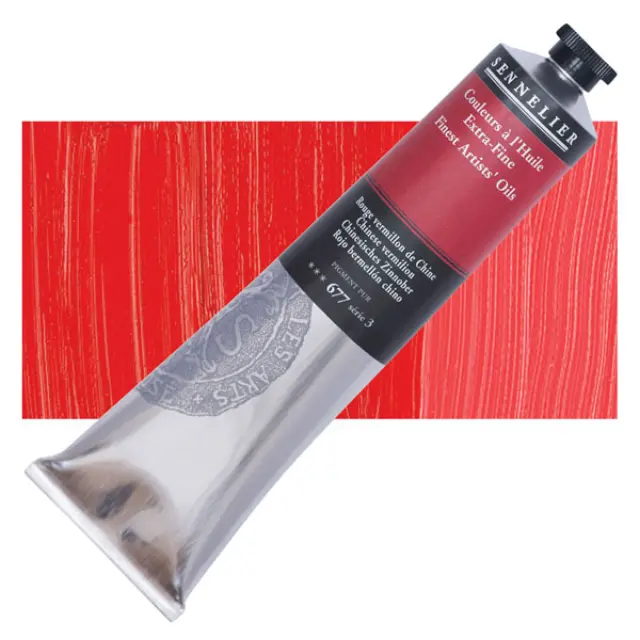 Sennelier Λάδι Finest Artists Oil 677 Chinese Vermillon - 200ml
