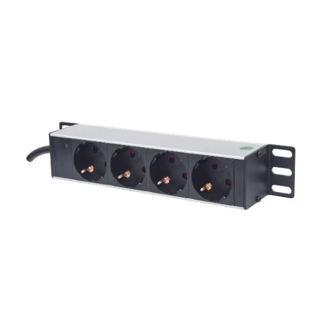 Intellinet Πολύμπριζο Ασφαλείας 4x Schuko 1.8m Black (714020)