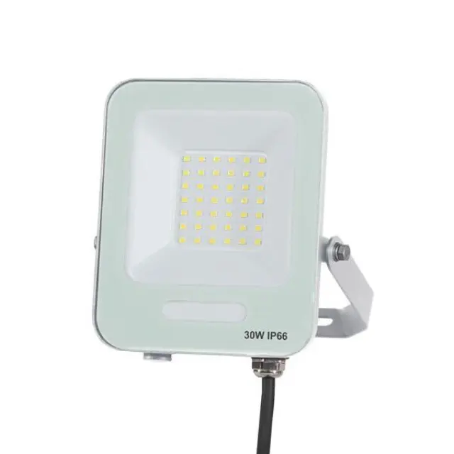 Λευκός Προβολέας LED SMD 30W IP66 3000K 3600lm Άσπρο