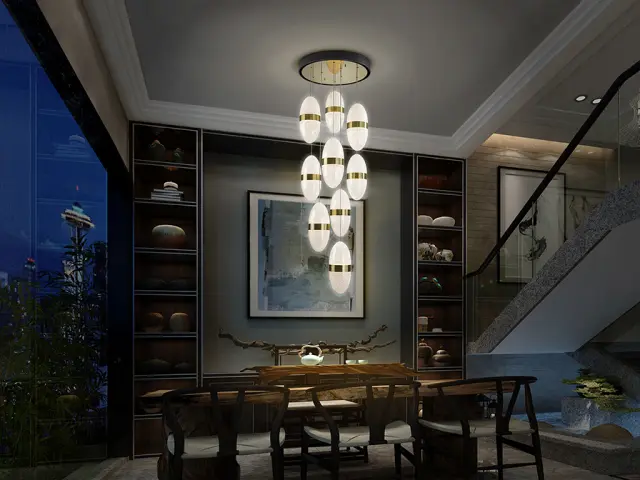 Garden 9L 305723 φωτιστικό κρεμαστό Ø50 black/bronze Bronze Μαύρο 2